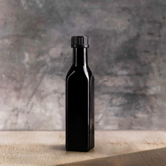 butelka 25 ml na olej z lini Castor z fioletowego szkła biofotonicznego we wnętrzu