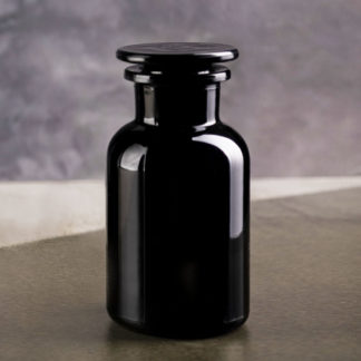 Butelka apteczna z linii Libra z fioletowego szkła biofotonicznego o pojemności 250 ml