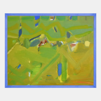 obraz abstrakcja w tonacji zielonej