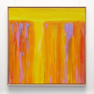 „Słoneczny" – abstrakcja w żółto-pomarańczowej tonacji