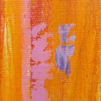 „Słoneczny" – abstrakcja w żółto-pomarańczowej tonacji, zbliżenie na fragment